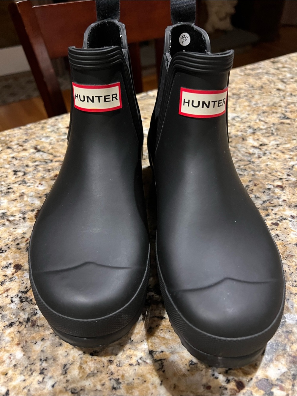 Hunter Black Chelsea Rain Boots Womens - Picture 6 of 6